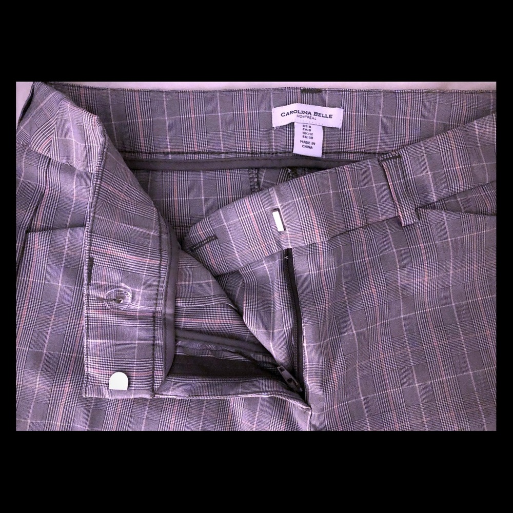 Ankle length plaid dress pants size 8